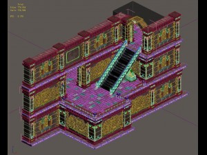 evil creatures - walls - stairs 01 3D 모델