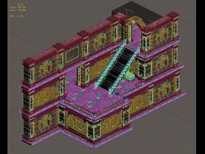 evil creatures - walls - stairs 01 3D Model