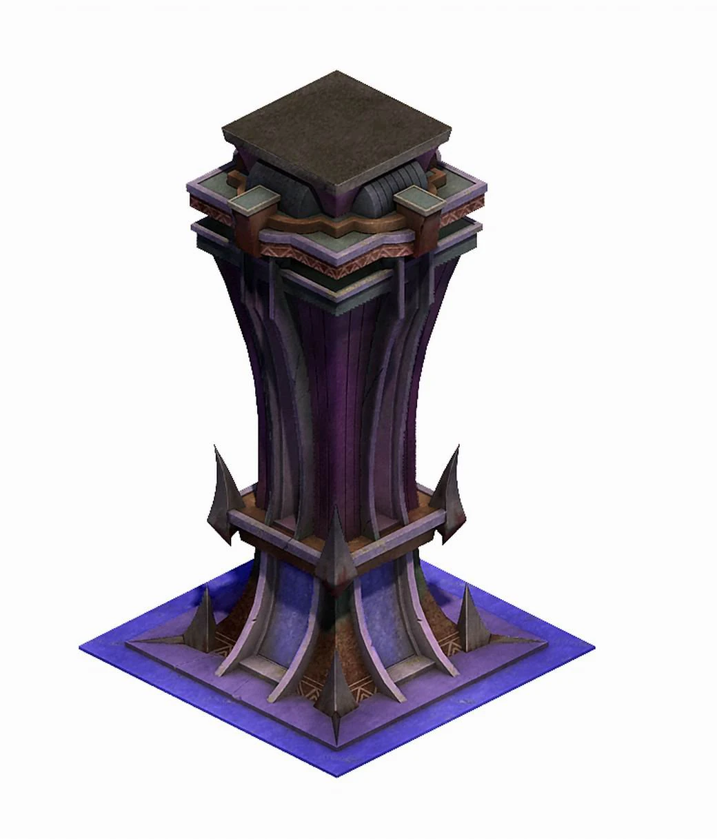 evil creatures - pillars 02 3D Model .c4d .max .obj .3ds .fbx .stl .blend 