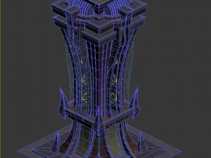 evil creatures - pillars 02 Modèle 3D