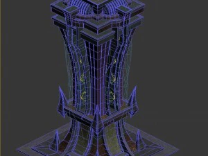 evil creatures - pillars 02 3D Model