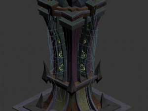 evil creatures - pillars 02 Modèle 3D