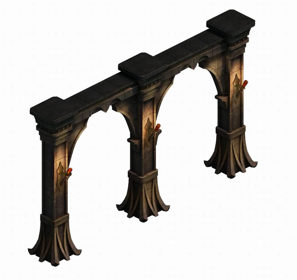 evil creatures - stone pillars 3D Model .c4d .max .obj .3ds .fbx .stl .blend 