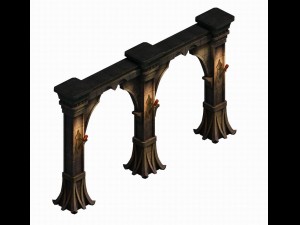 evil creatures - stone pillars 3D 모델