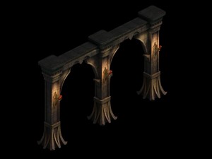 evil creatures - stone pillars Modelo 3D