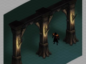 evil creatures - stone pillars Modelo 3D