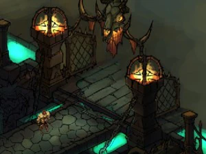 evil creatures - iron doors - skeletons 3D Model