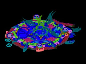 evil creatures - broken altar 01 3D Model