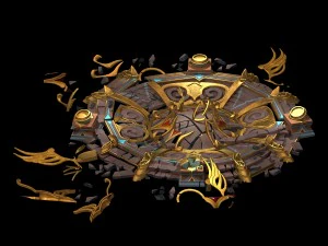 evil creatures - broken altar 02 3D Model