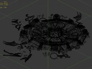 evil creatures - broken altar 02 3D Model
