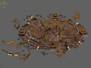 evil creatures - broken altar 02 3D 모델