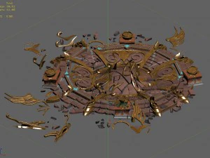 evil creatures - broken altar 02 3D Model