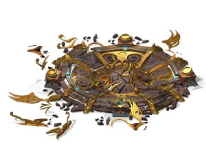 evil creatures - broken altar 02 3D Model
