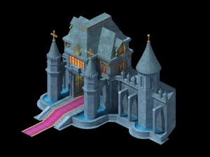 makhluk jahat - gerbang kota 07 Model 3D