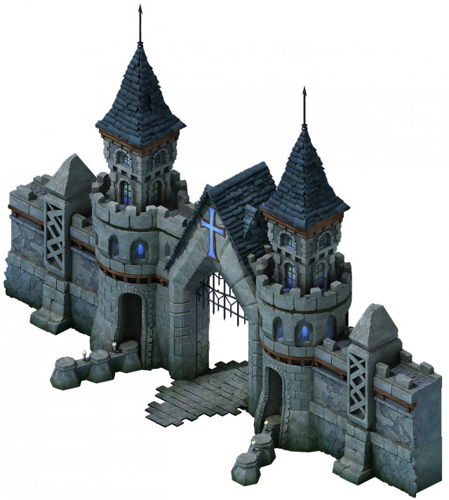 evil creatures - gates 08 3D 모델 .c4d .max .obj .3ds .fbx .stl .blend 
