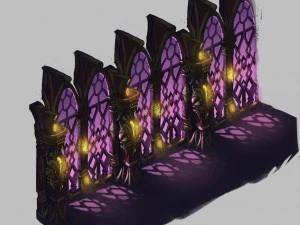 evil creatures - windows 01 3D Model