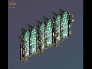 evil creatures - windows 03 3D Модель