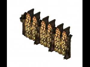 evil creatures - windows 04 3D Model