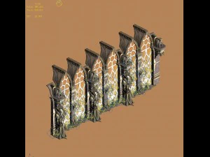 evil creatures - windows 04 3D Model