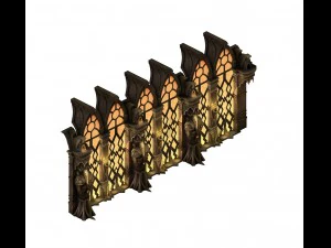 evil creatures - windows 04 3D Model