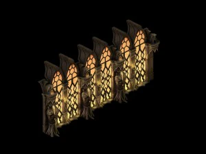 evil creatures - windows 04 3D Model