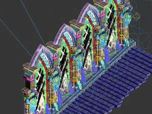 evil creatures - windows 05 3D Model