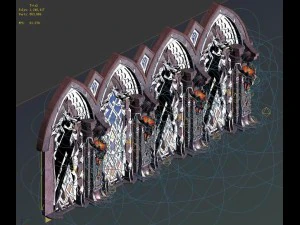 evil creatures - windows 06 3D Model