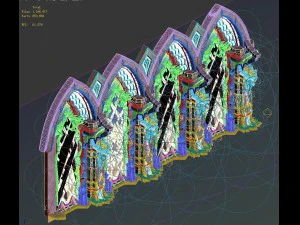 evil creatures - windows 06 3D Model