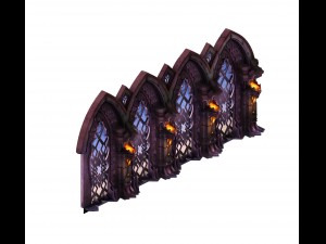 evil creatures - windows 06 Model 3D