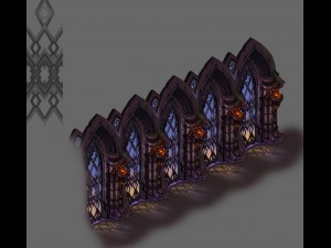 evil creatures - windows 06 Model 3D