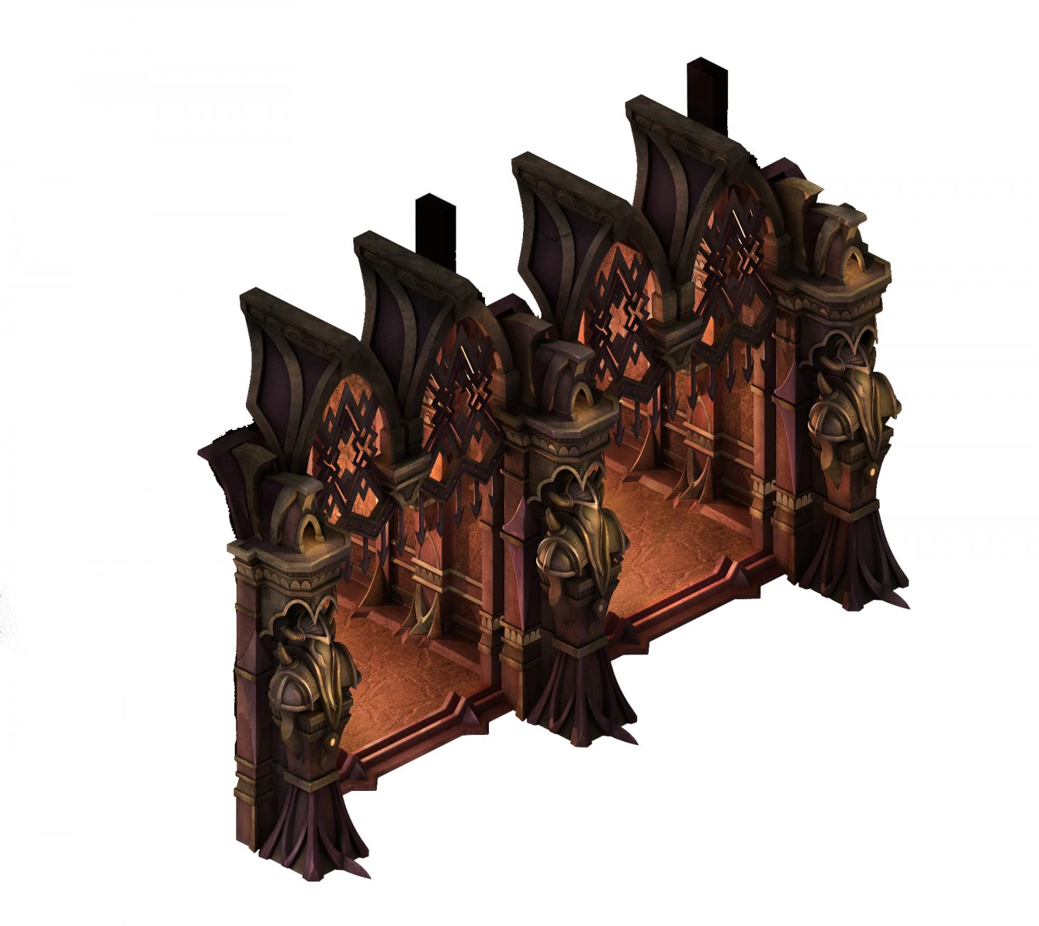 evil creatures - windows 07 3D Model .c4d .max .obj .3ds .fbx .stl .blend