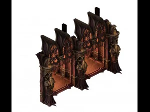 evil creatures - windows 07 3D Model