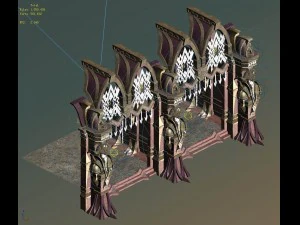 evil creatures - windows 07 3D Model