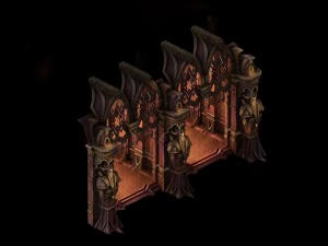 evil creatures - windows 07 3D Model