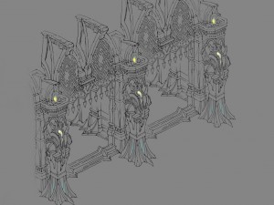 evil creatures - windows 07 Modelo 3D