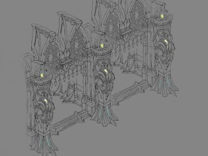evil creatures - windows 07 3D Model