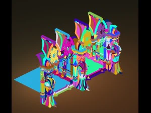 evil creatures - windows 07 3D Model