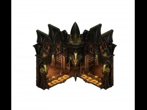 k&ouml;t&uuml; yaratıklar - pencere k&ouml;şesi 03 3D Model