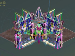 evil creatures - window corner 03 3D Модель