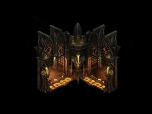 evil creatures - window corner 03 3D Model