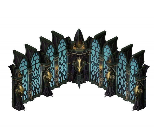 evil creature - window corner connection 01 3D Модель .c4d .max .obj .3ds .fbx .stl .blend 