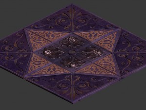 evil creature - advanced floor tile 03 Modèle 3D