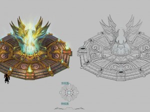 evil creatures - altar center 01 3D 모델