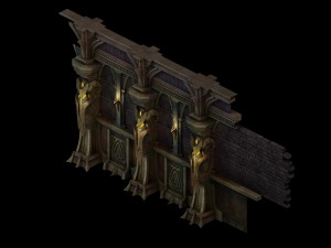 evil creatures - wall 01 3D Model