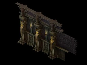 evil creatures - wall 01 3D Model