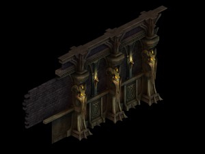 evil creatures - wall 01 3D Model