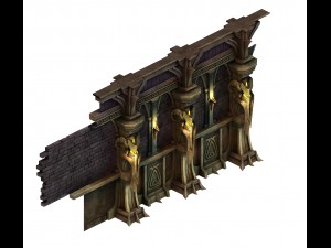 evil creatures - wall 01 3D Model