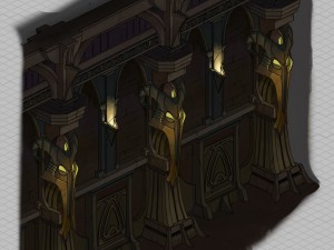 evil creatures - wall 01 3D Model