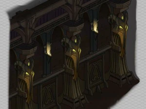 evil creatures - wall 01 3D Model