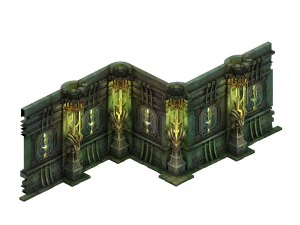 creature malvagie - collegamento a muro 01 Modello 3D